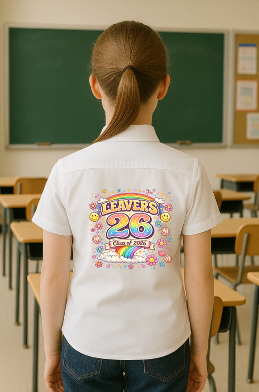 DTF Fabric - Rainbow Leavers 2026