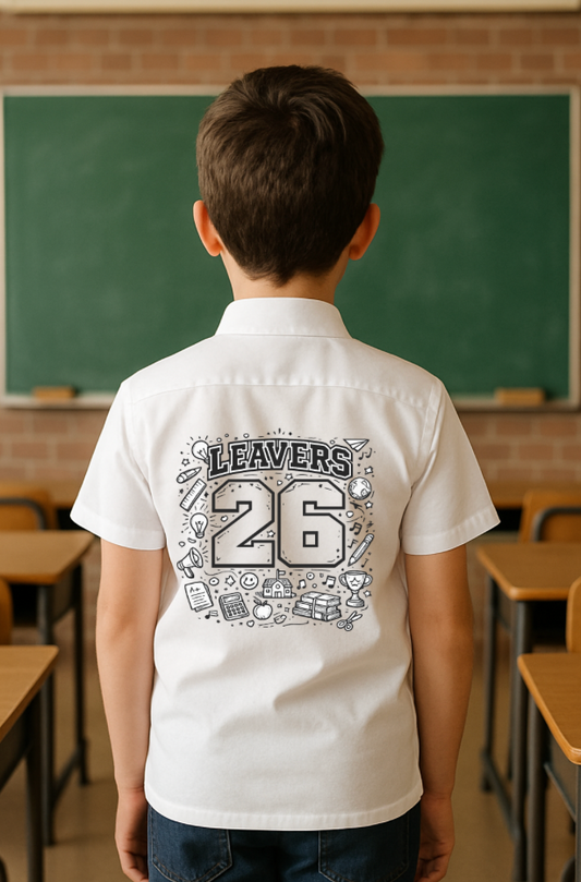 DTF Fabric - Leavers Black School