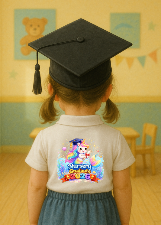DTF Fabric - Nursery Graduation Mermaid
