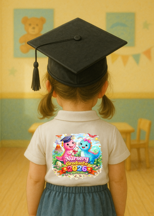 DTF Fabric - Nursery Graduation Dinos
