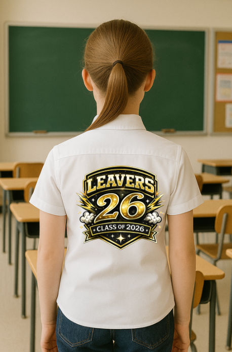 DTF Fabric - Leavers 2026 Gold
