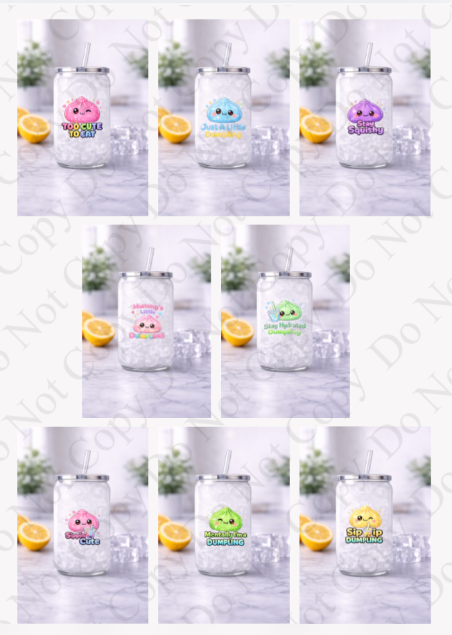 UV RST Dumplings Decals (Different designs and sizes)