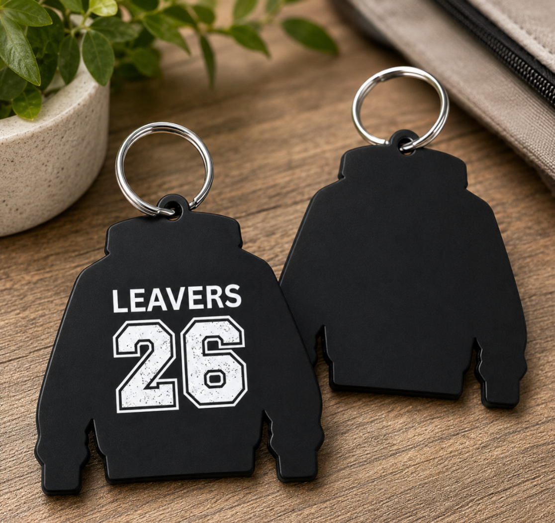 Acrylic 2026 Leavers Hoodie Plaque & Keyring Set (different colour options)