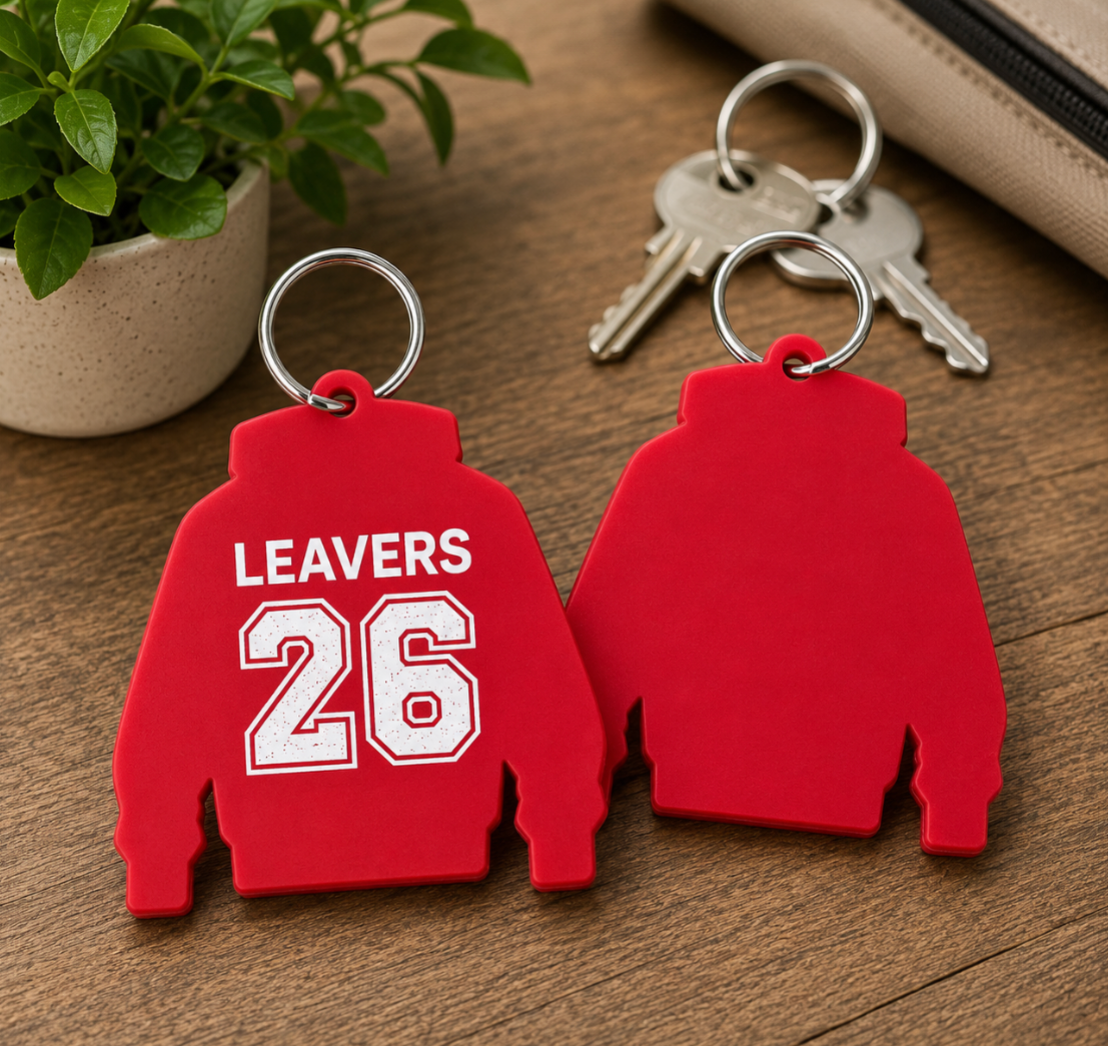Acrylic 2026 Leavers Hoodie Plaque & Keyring Set (different colour options)