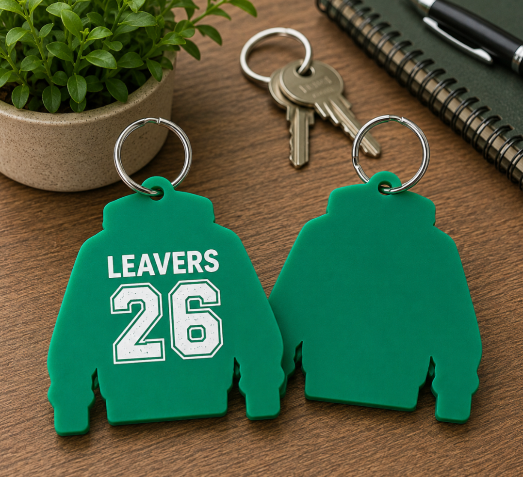 Acrylic 2026 Leavers Hoodie Plaque & Keyring Set (different colour options)