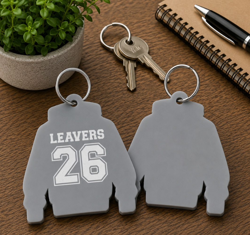 Acrylic 2026 Leavers Hoodie Plaque & Keyring Set (different colour options)