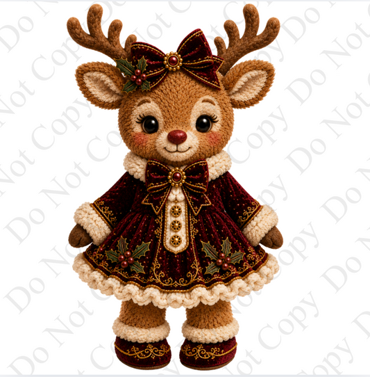 Digital Download - Girl Reindeer