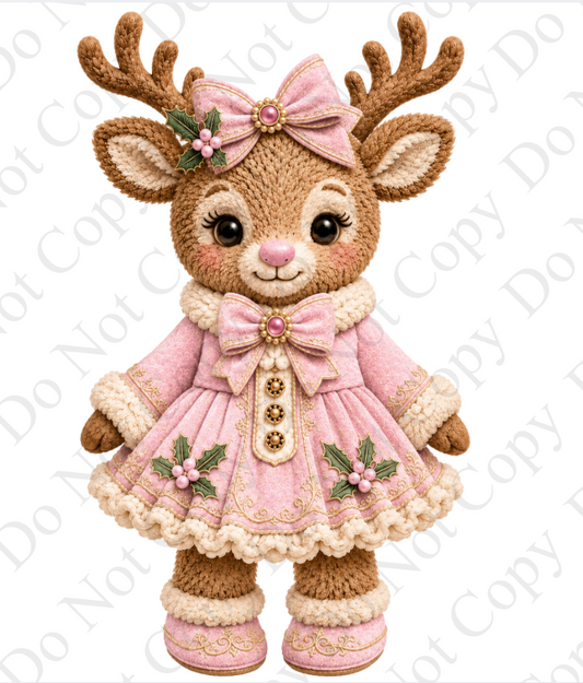 Digital Download - Pink Reindeer