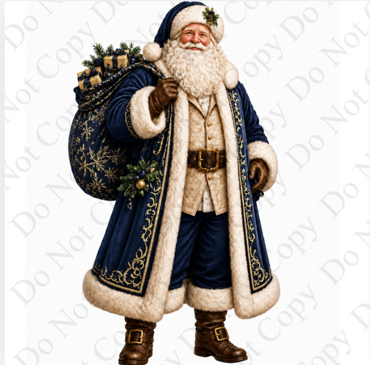 Digital product - Navy Santa