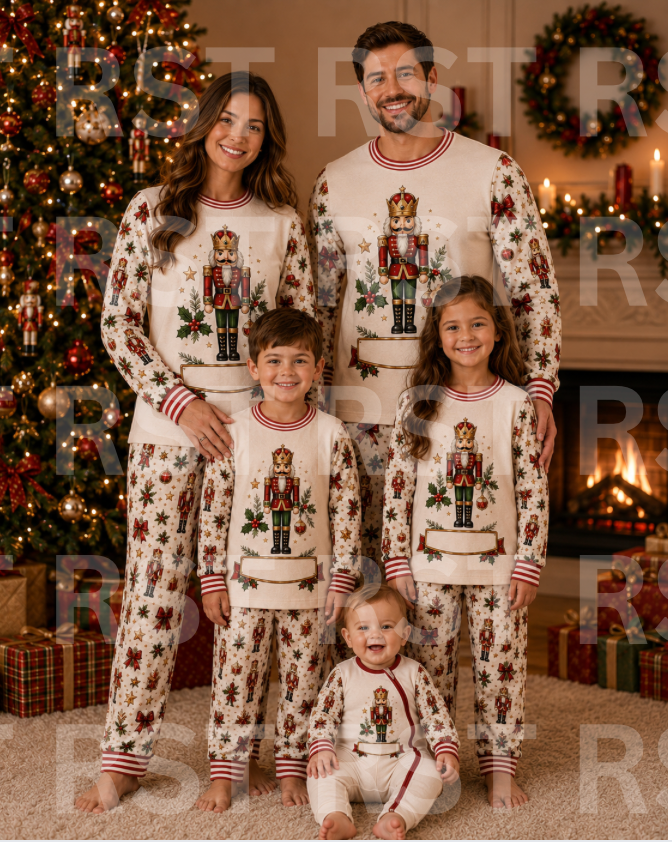 Christmas Nutcracker Family Pyjamas (NO name on chest)  Pre-Order due end October