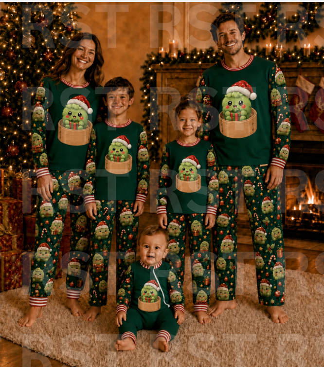 Christmas Dumplings Family Pyjamas (NO name on chest)  Pre-Order due end October