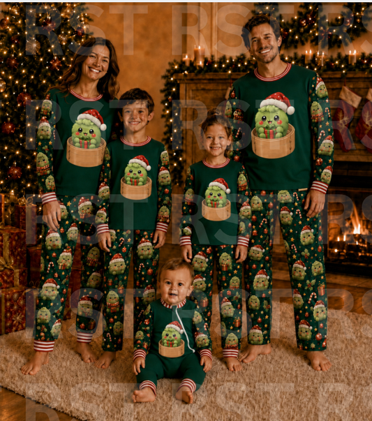 Christmas Dumplings Family Pyjamas (NO name on chest)  Pre-Order due end October