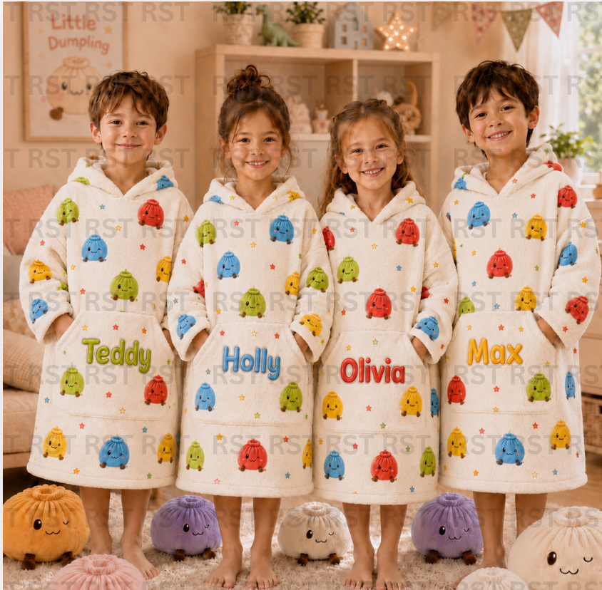 Bright Dumplings Oversize Hoodie Super Thick (with Custom Name ) Pre-Order Due October