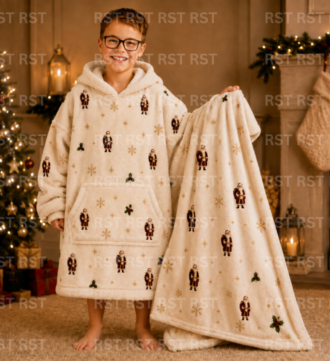 Santa Oversize Hoodie Super Thick (No Name on Chest) Pre-Order Due October
