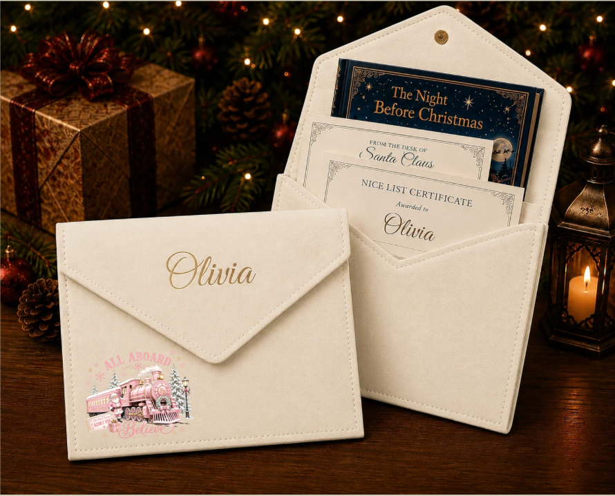 DTF Designs to fit Book/Certificate Envelope Folder (these will be printed in July) Please read description regarding the writing