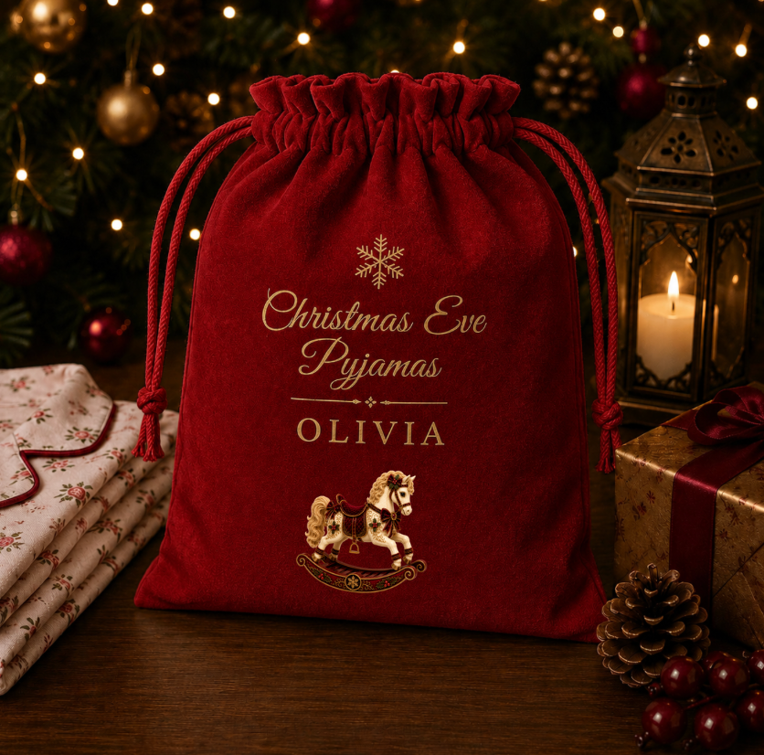 DTF Designs to fit Pyjamas Bags (these will be printed in July) Please read description regarding the writing