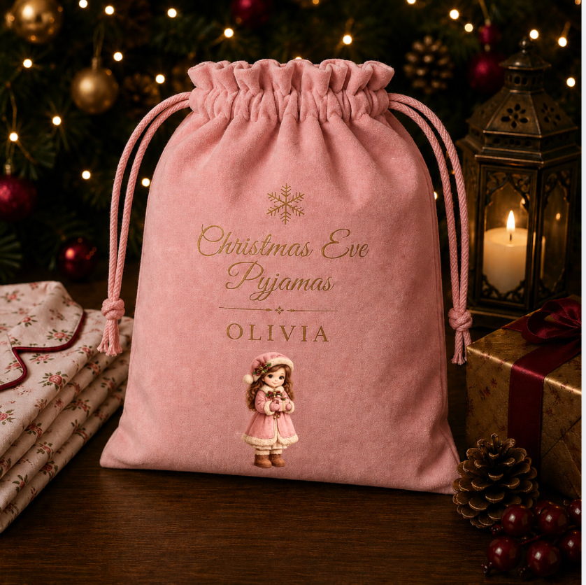 DTF Designs to fit Pyjamas Bags (these will be printed in July) Please read description regarding the writing