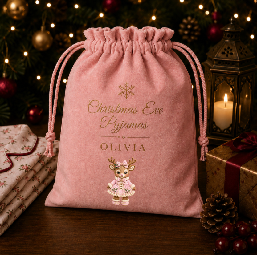 DTF Designs to fit Pyjamas Bags (these will be printed in July) Please read description regarding the writing