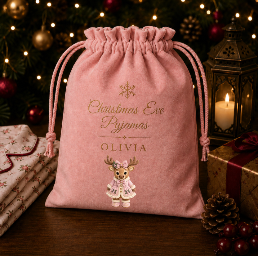 DTF Designs to fit Pyjamas Bags (these will be printed in July) Please read description regarding the writing