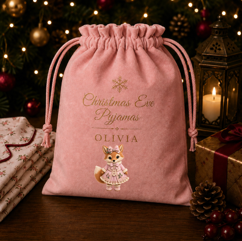 DTF Designs to fit Pyjamas Bags (these will be printed in July) Please read description regarding the writing