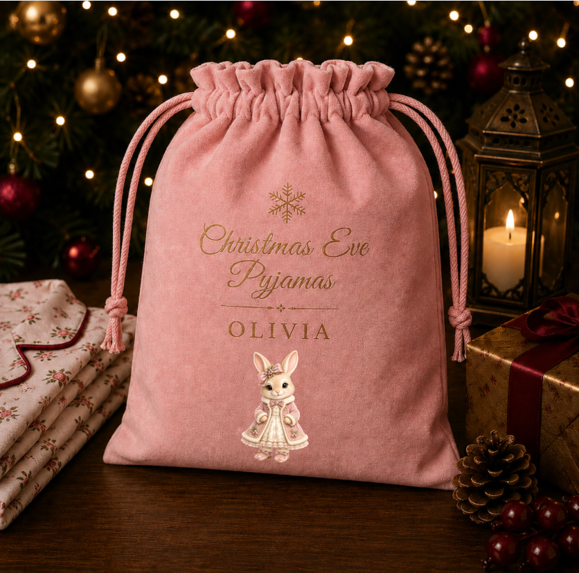 DTF Designs to fit Pyjamas Bags (these will be printed in July) Please read description regarding the writing