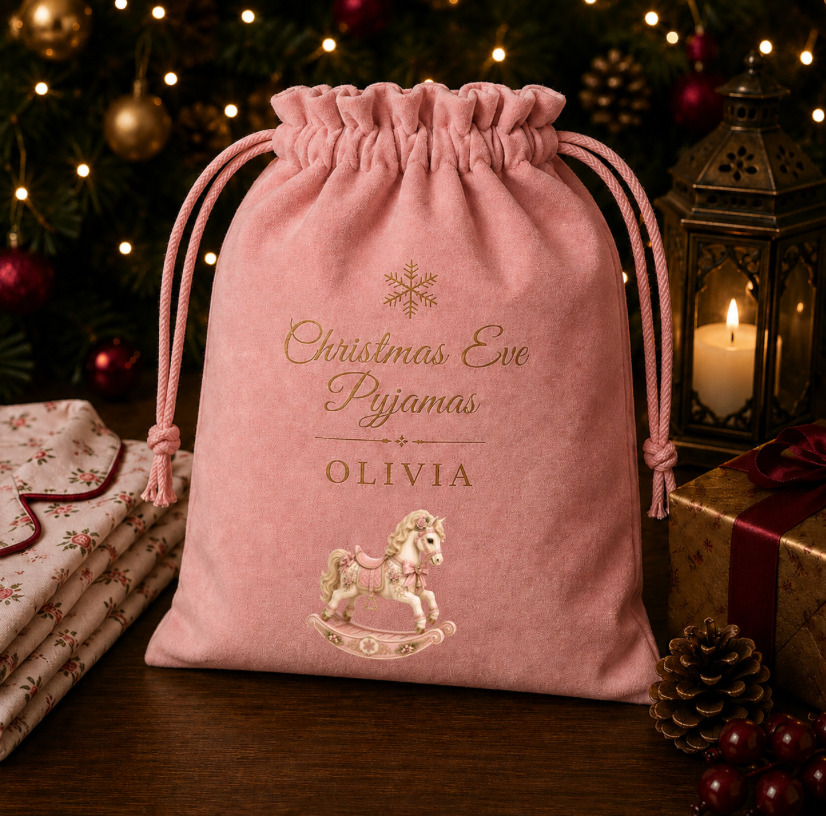 DTF Designs to fit Pyjamas Bags (these will be printed in July) Please read description regarding the writing