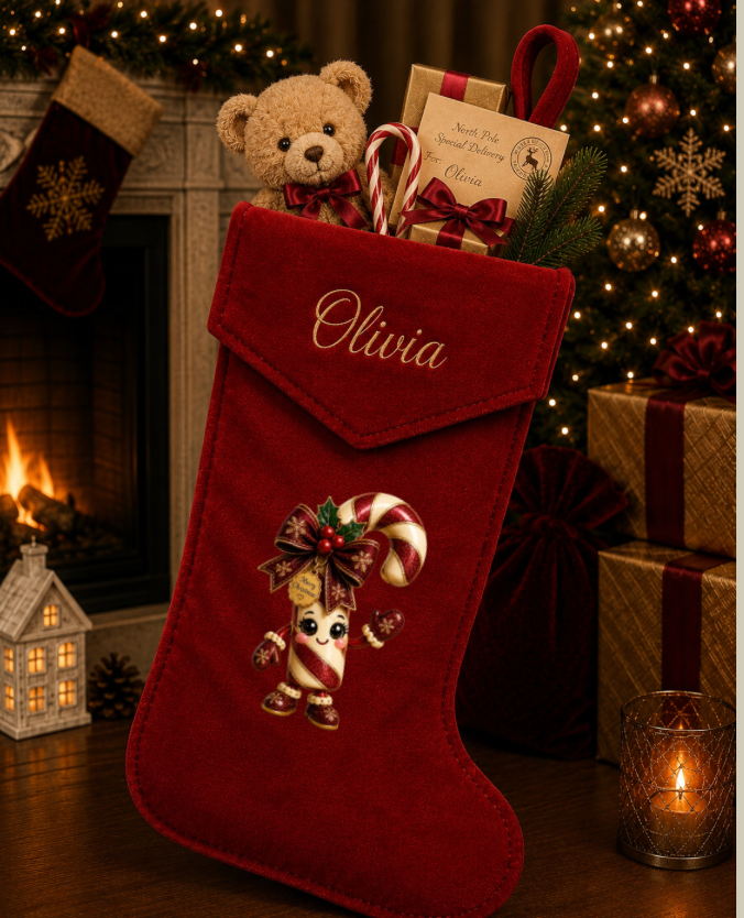 DTF Designs to fit Stockings (these will be printed in July) Please read description regarding the writing