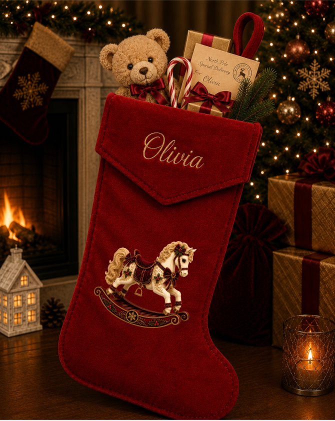 DTF Designs to fit Stockings (these will be printed in July) Please read description regarding the writing