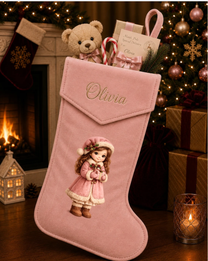 DTF Designs to fit Stockings (these will be printed in July) Please read description regarding the writing
