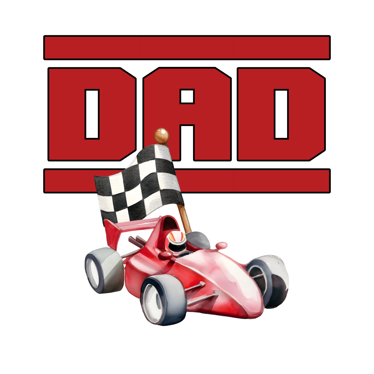 Dad Race Car Digital Download