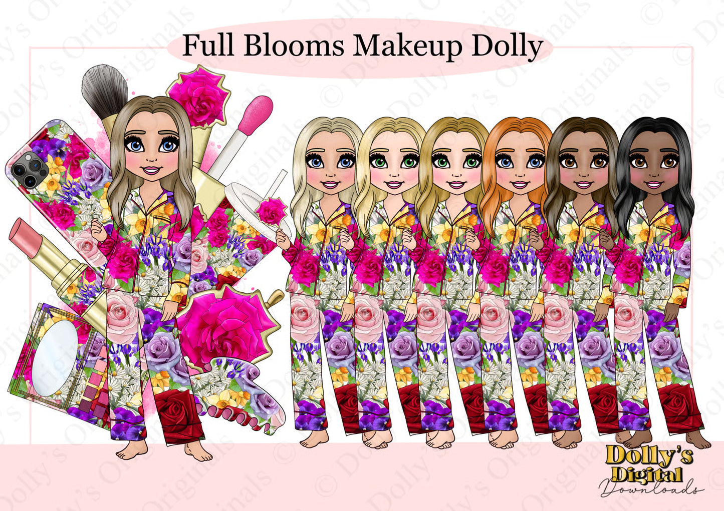 UV Full Blooms Makeup Dolly